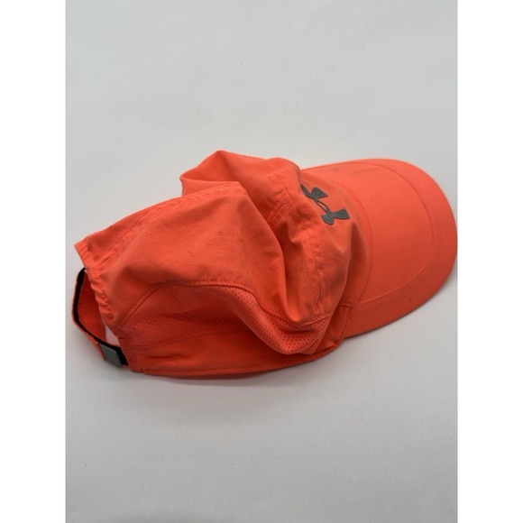 Under Armour Women Free Fit Hat Adjustable Running Hike Golf Cap UA Neon Orange - Picture 8 of 8